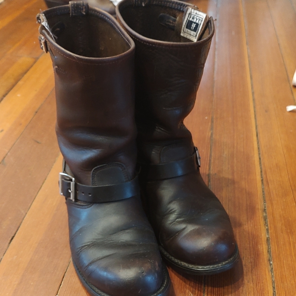 Frye Dark Brown Leather Boots